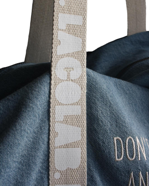 Sac jean édition limitée - DON'T TELL ANYONE YOU SAW ME / LACOLAB