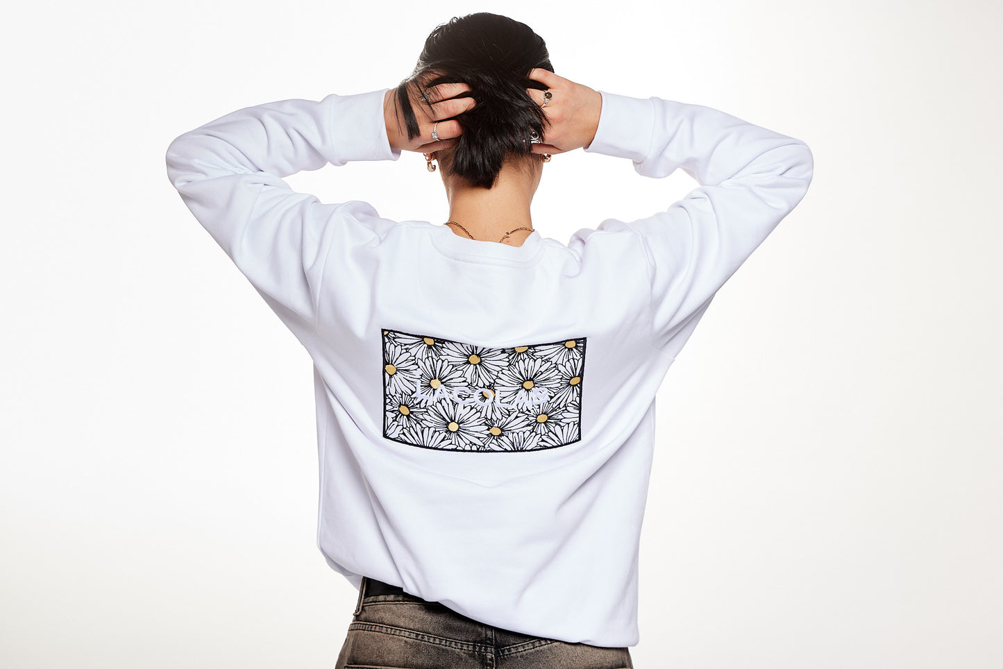 Sweatshirt Blue Dusty / GIVE LOVE BACK