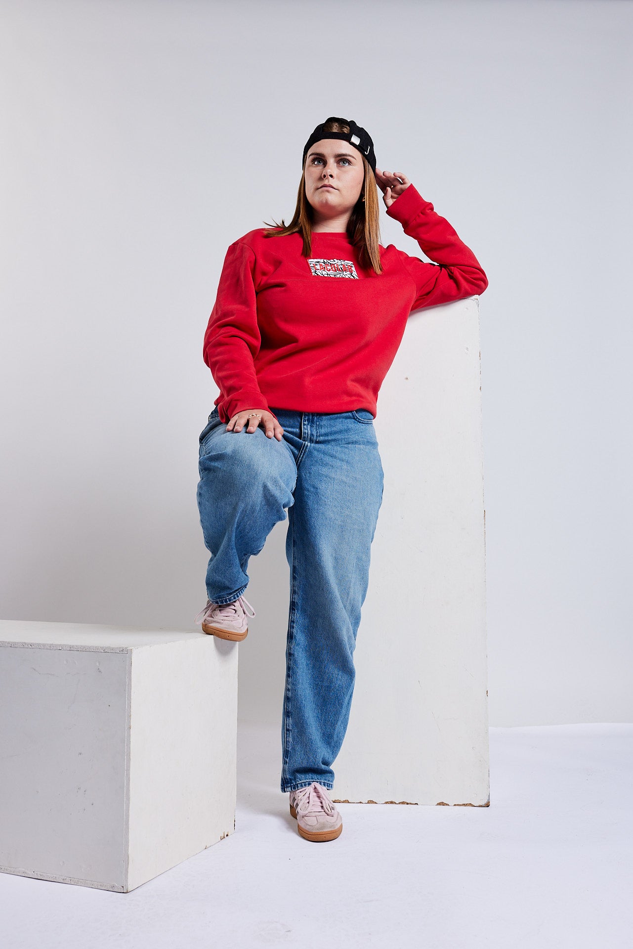 Sweatshirt Blue Dusty / GIVE LOVE BACK