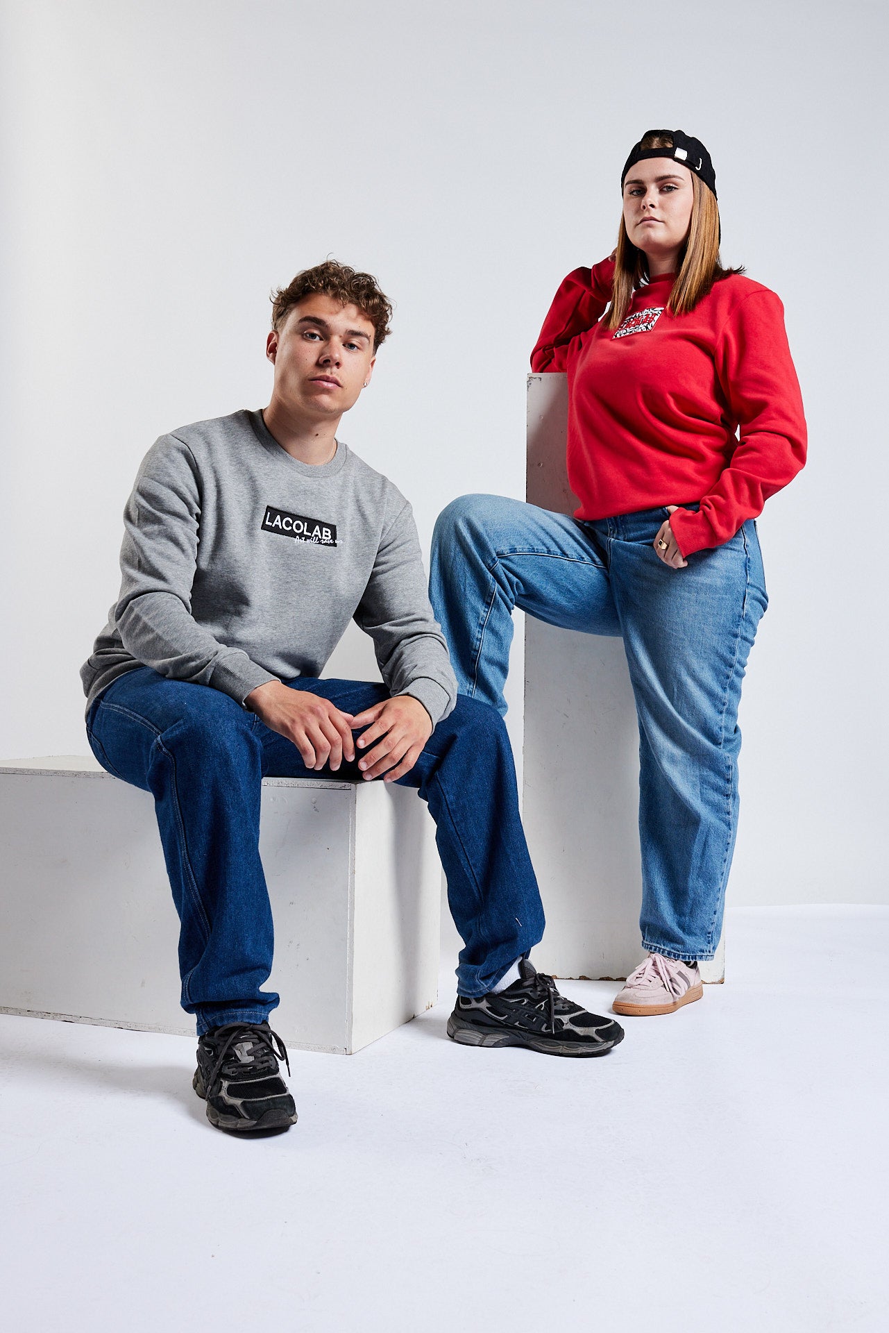 Sweatshirt Blue Dusty / GIVE LOVE BACK