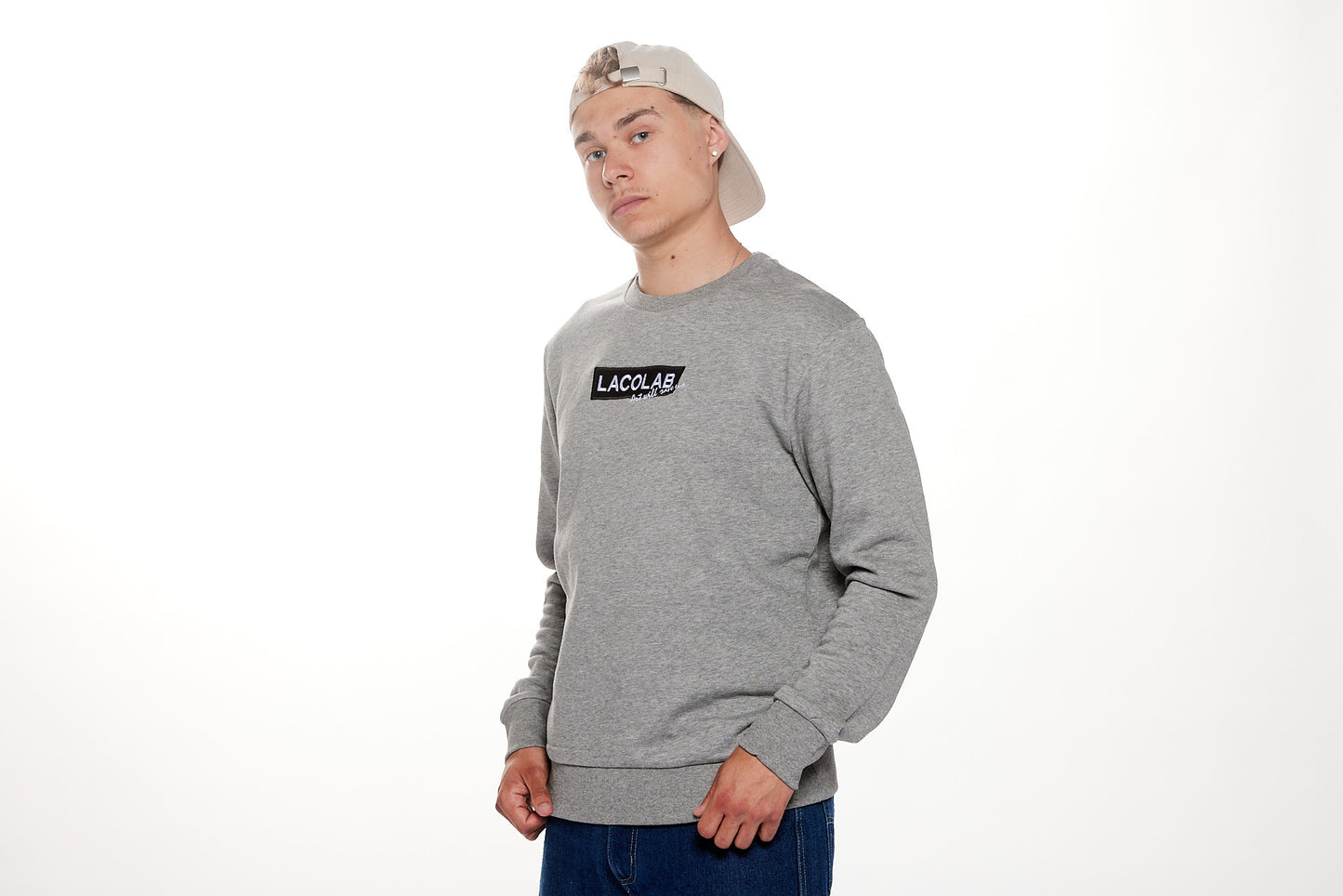 Sweat streetwear brodé édition limitée - ART WILL SAVE US BLK / LACOLAB