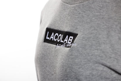 Sweat streetwear brodé édition limitée - ART WILL SAVE US BLK / LACOLAB