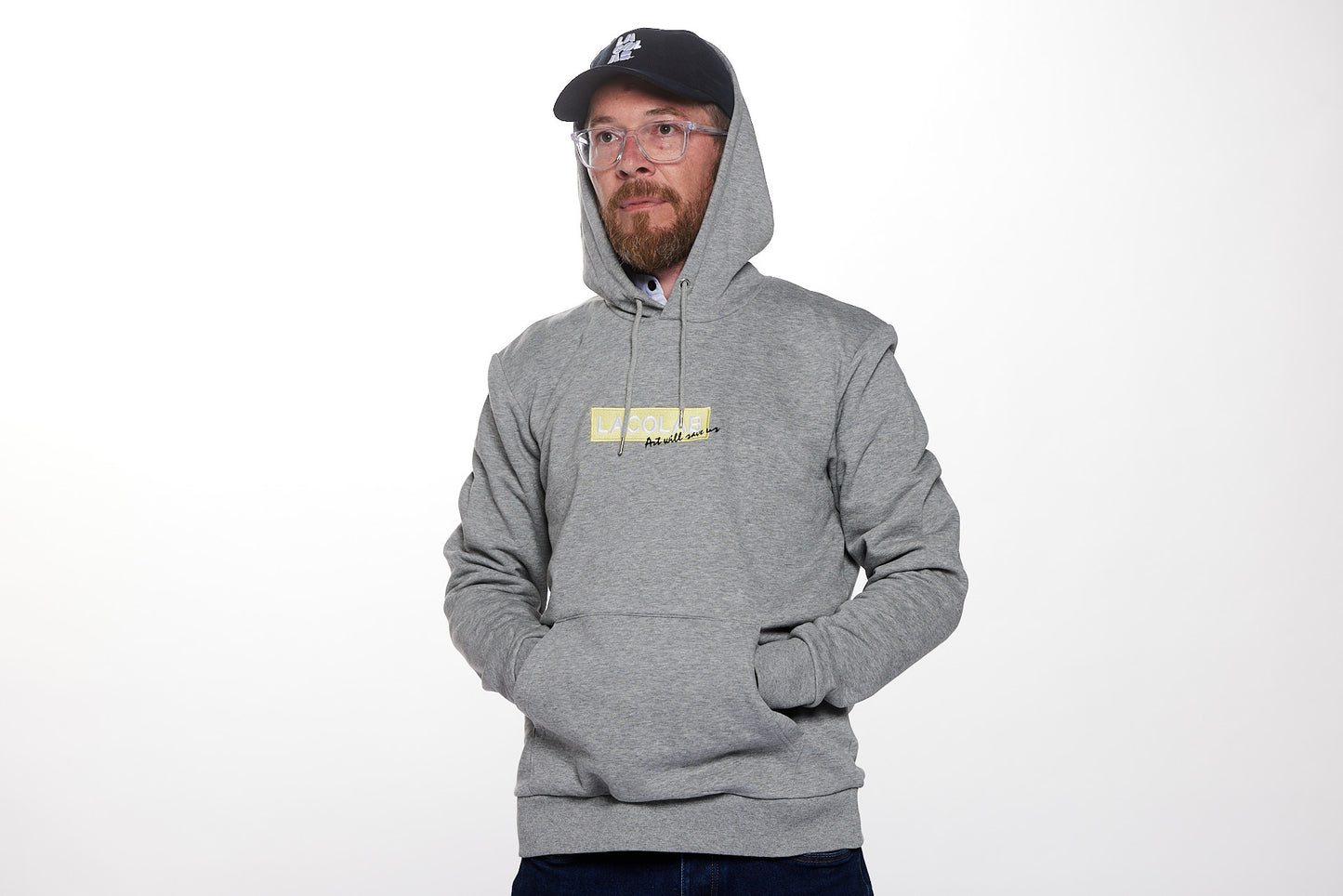 Sweat streetwear brodé édition limitée - ART WILL SAVE US J / LACOLAB