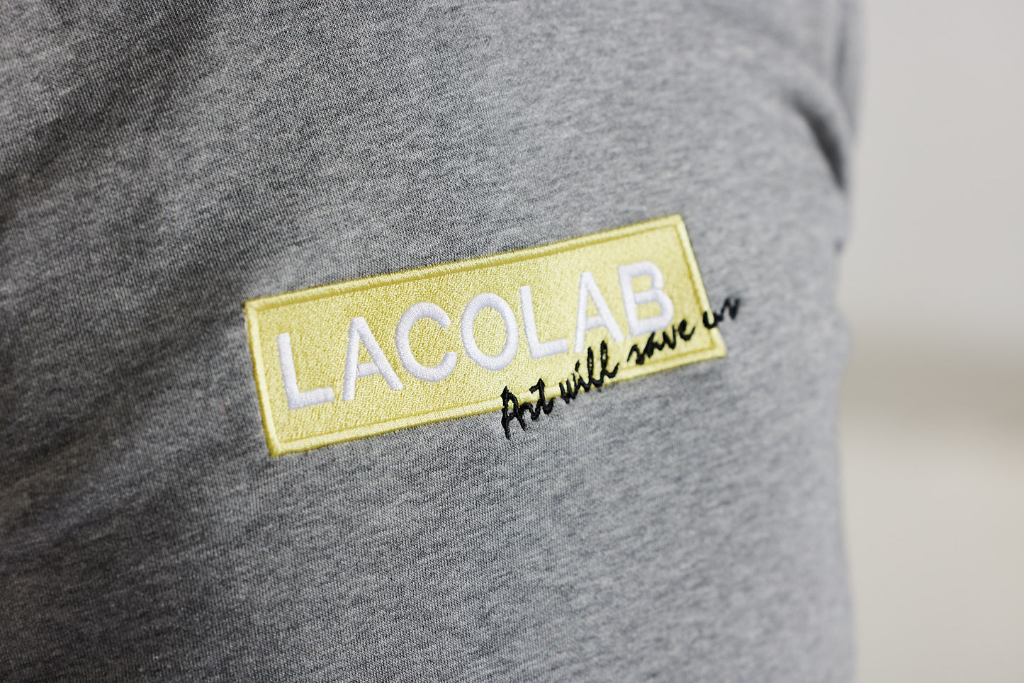 Sweat streetwear brodé édition limitée - ART WILL SAVE US J / LACOLAB