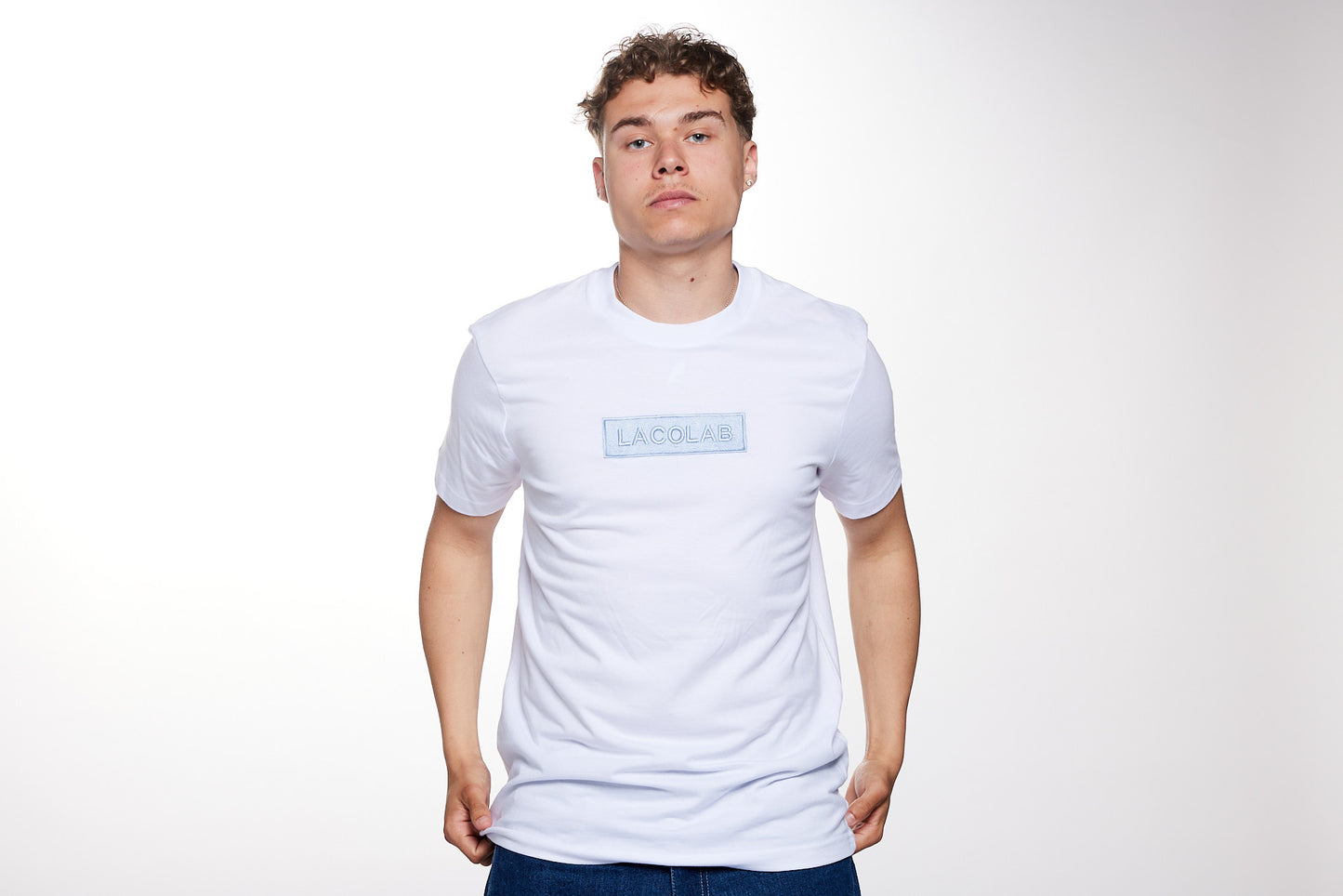 T-shirt streetwear brodé édition limitée - PAISLEY DROP / LACOLAB