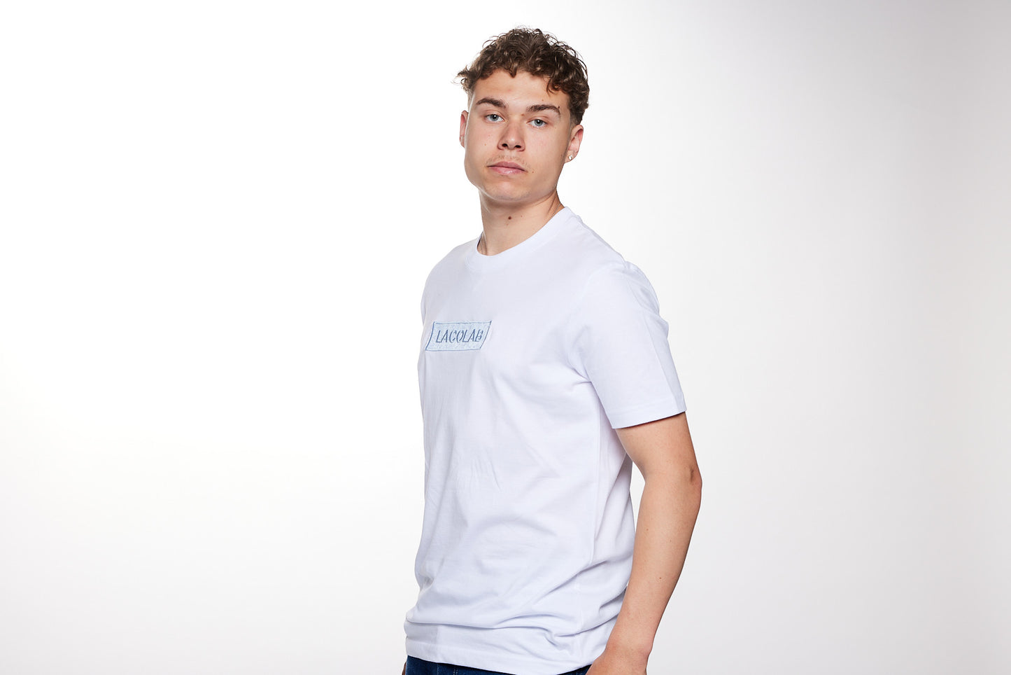 T-shirt streetwear brodé édition limitée - PAISLEY DROP / LACOLAB
