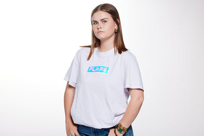 T-shirt streetwear holographique brodé édition limitée - FLARE / LACOLAB