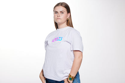 T-shirt streetwear holographique brodé édition limitée - FLARE / LACOLAB