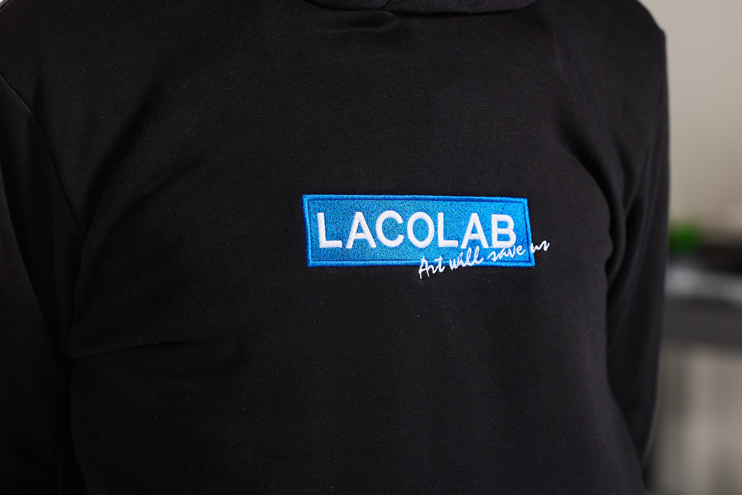 Sweat streetwear brodé édition limitée - ART WILL SAVE US B / LACOLAB