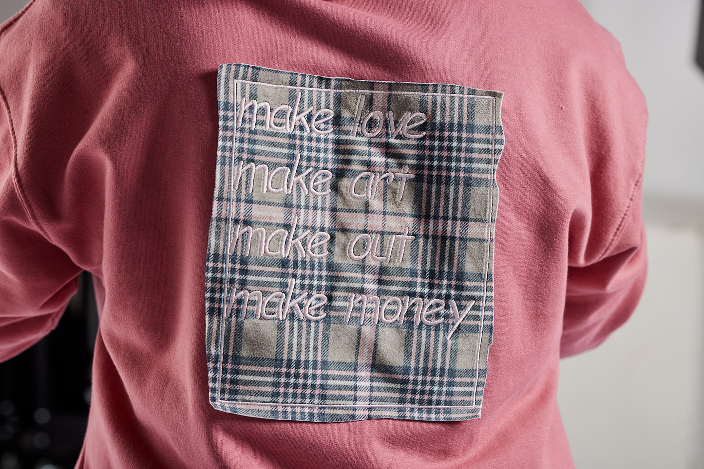 Sweatshirt Pink Dusty Rose / MAKE LOVE